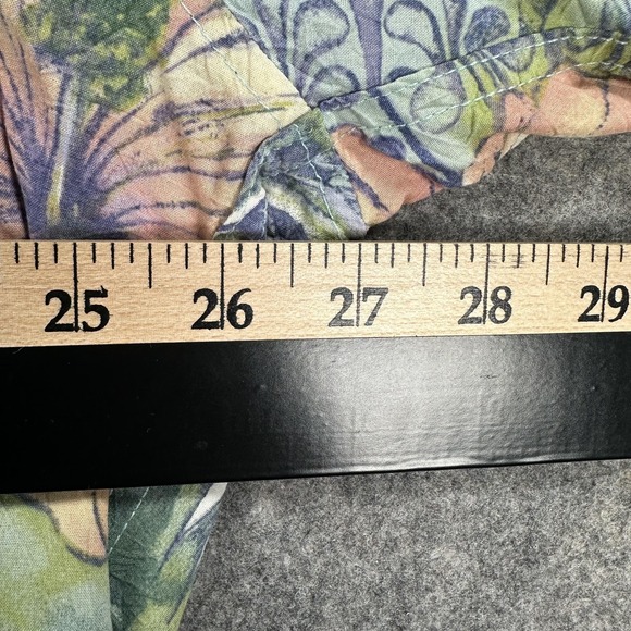 Jams World Shirt Vintage Mens 2XL Green Tropical Hawaiian Floral Button Front - Picture 8 of 14